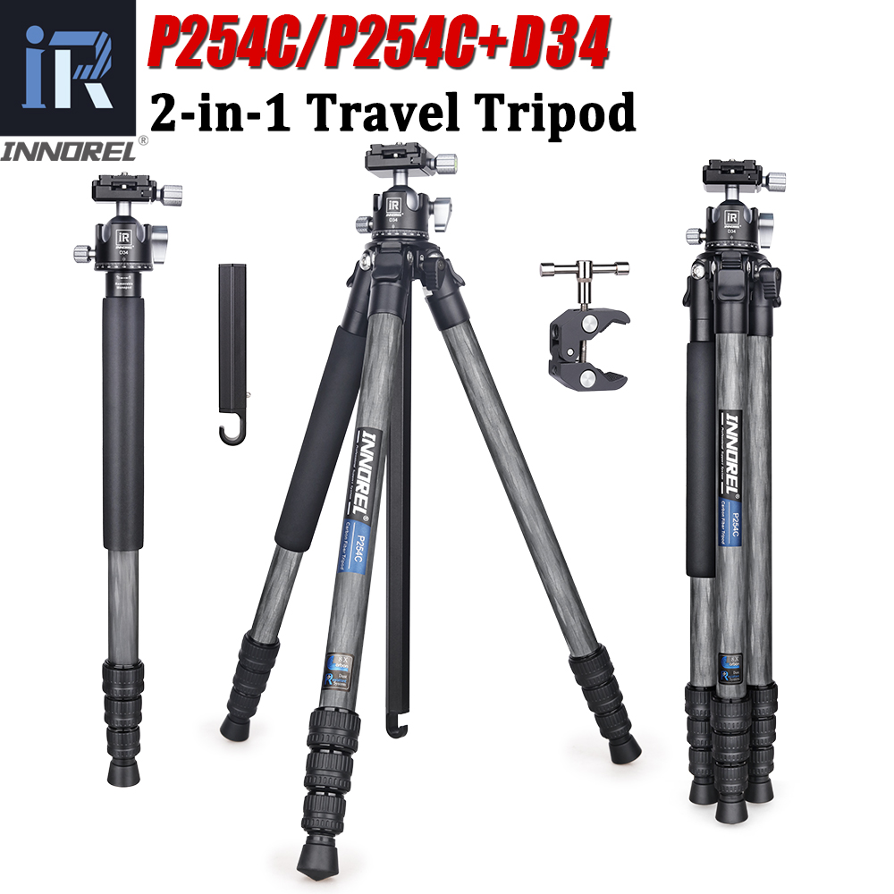 Table Tennis Zone - INNOREL P254C Carbon Tripod Portable Compact