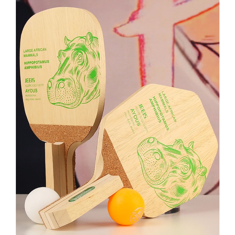 JEELS Green Hippo 1 Ply Ayous  - đánh giá và giá Table Tennis Paddles