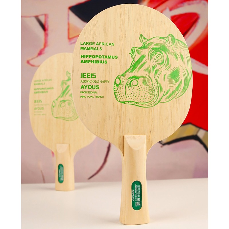 JEELS Green Hippo 1 Ply Ayous  - đánh giá và giá Table Tennis Paddles