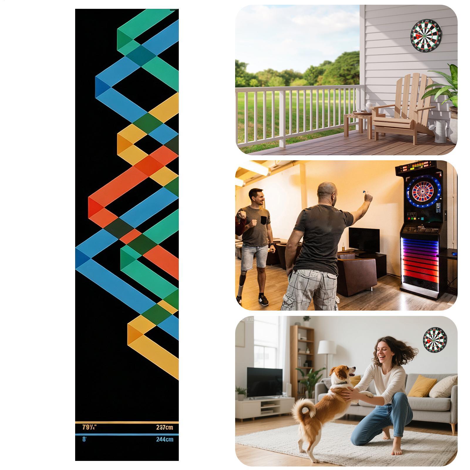 Dart Mat Portable Non-Slip Cry - đánh giá và giá Throw Distance Board