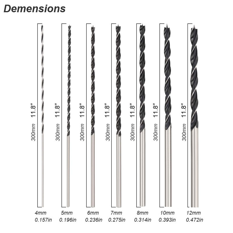 Brad Point Drill Bit Set Extra - đánh giá và giá Table Tennis Zone