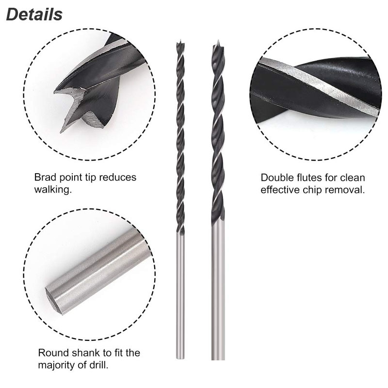 Brad Point Drill Bit Set Extra - đánh giá và giá Table Tennis Zone