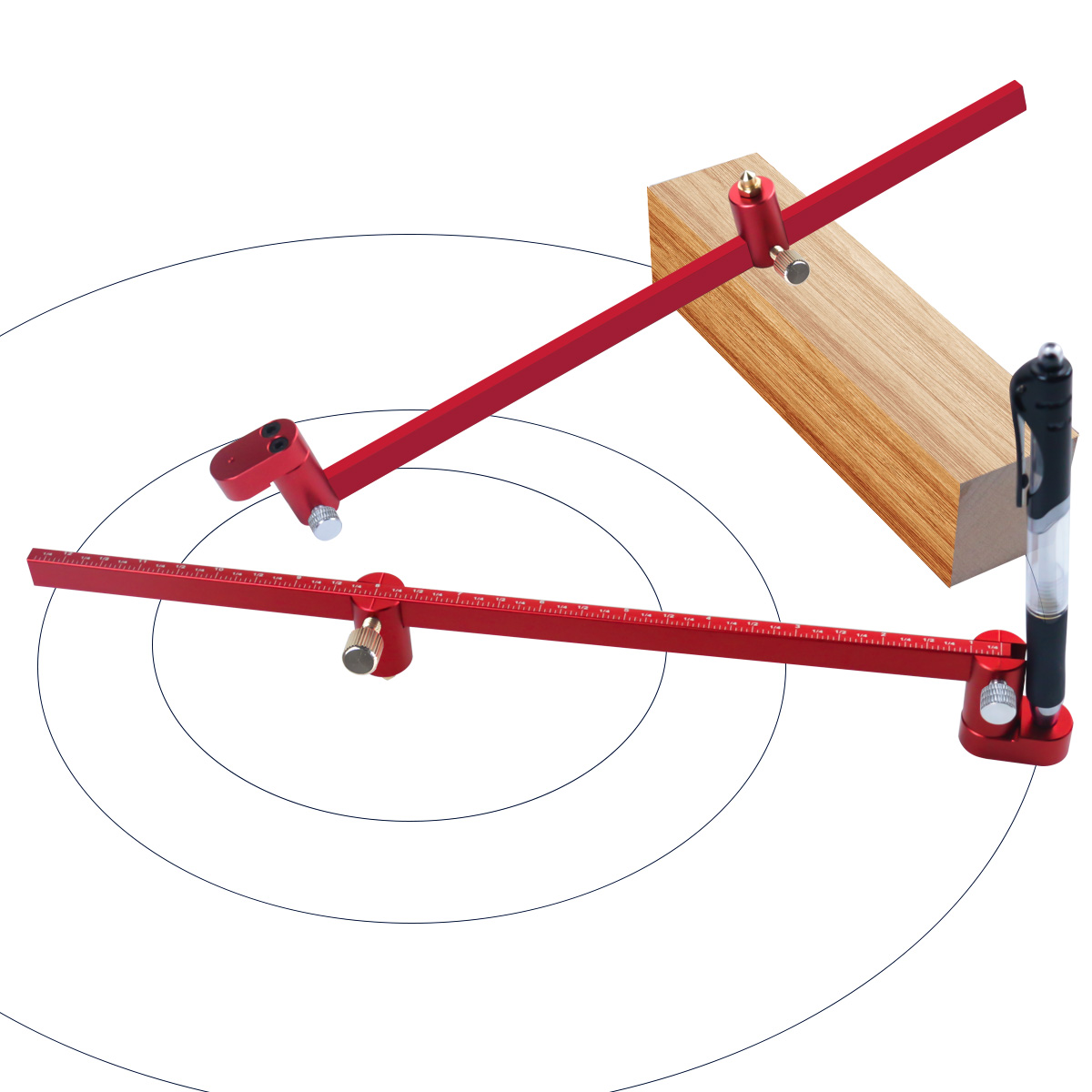 Adjustable Drawing Circle Rule - đánh giá và giá Table Tennis Zone