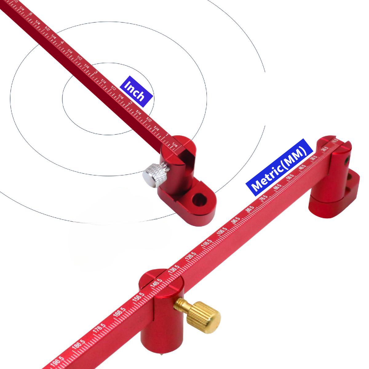 Adjustable Drawing Circle Rule - đánh giá và giá Table Tennis Zone